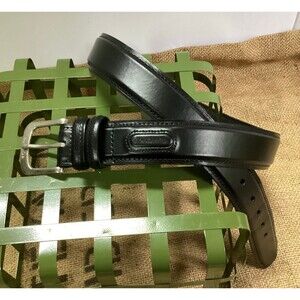 Men’s Columbia Sportswear Black Leather Belt Size 40 In Great Condition